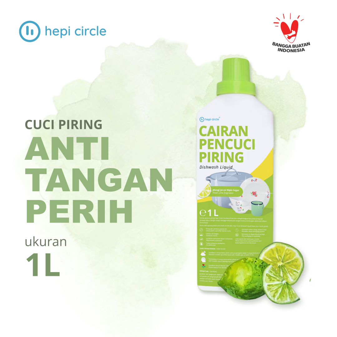 Cairan Pencuci Piring Wangi Jeruk Nipis Segar 1 L
